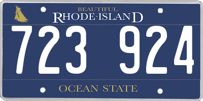 RI license plate 723924