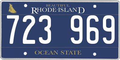 RI license plate 723969