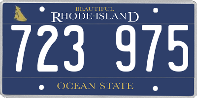 RI license plate 723975