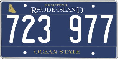 RI license plate 723977