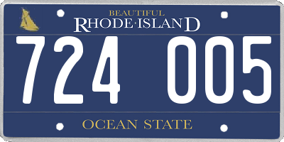 RI license plate 724005