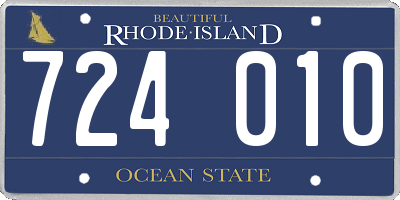 RI license plate 724010