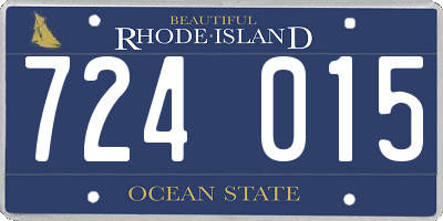 RI license plate 724015