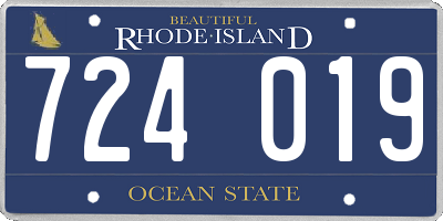 RI license plate 724019