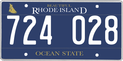 RI license plate 724028