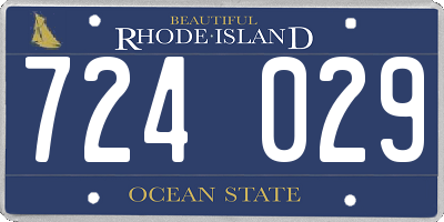 RI license plate 724029