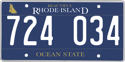 RI license plate 724034