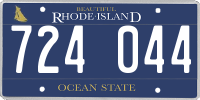 RI license plate 724044