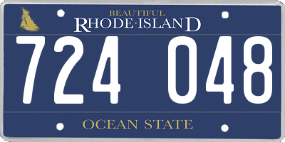 RI license plate 724048