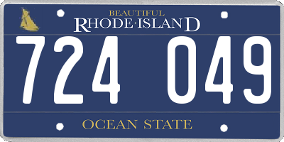 RI license plate 724049