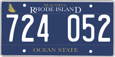 RI license plate 724052