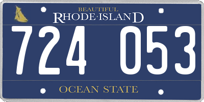 RI license plate 724053