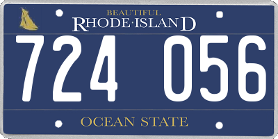 RI license plate 724056