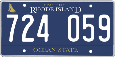 RI license plate 724059