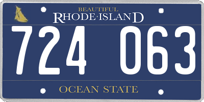 RI license plate 724063
