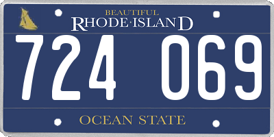 RI license plate 724069