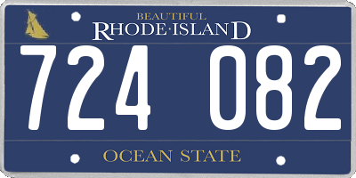 RI license plate 724082
