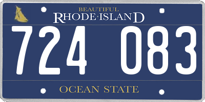 RI license plate 724083