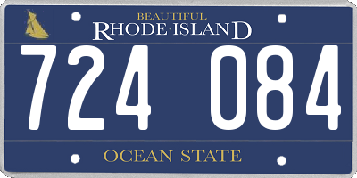 RI license plate 724084