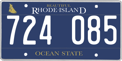 RI license plate 724085