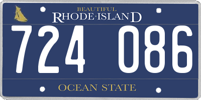 RI license plate 724086