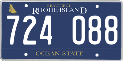RI license plate 724088