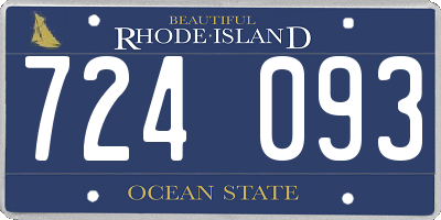 RI license plate 724093