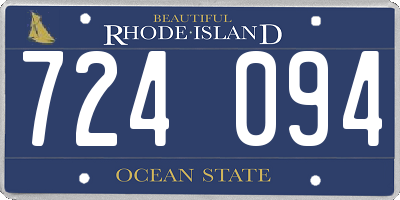 RI license plate 724094