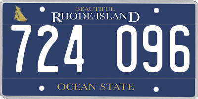 RI license plate 724096
