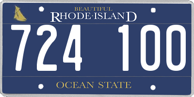 RI license plate 724100
