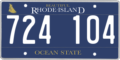 RI license plate 724104