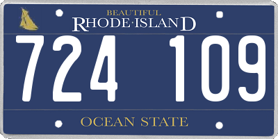RI license plate 724109