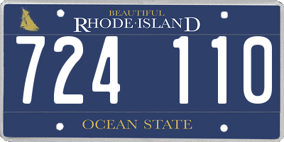 RI license plate 724110
