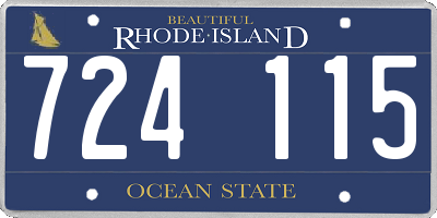 RI license plate 724115