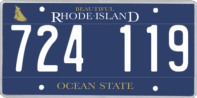 RI license plate 724119