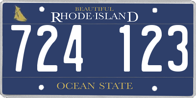 RI license plate 724123