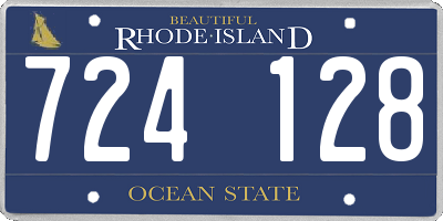 RI license plate 724128