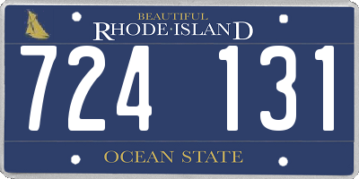RI license plate 724131