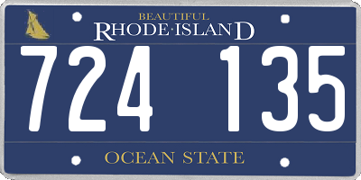 RI license plate 724135