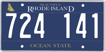 RI license plate 724141