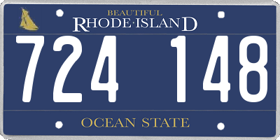 RI license plate 724148