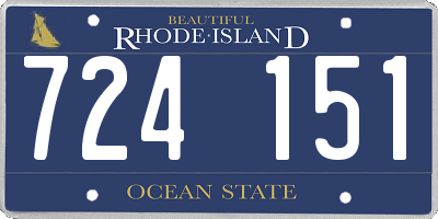 RI license plate 724151