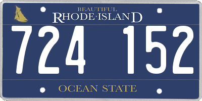 RI license plate 724152