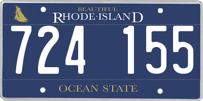 RI license plate 724155