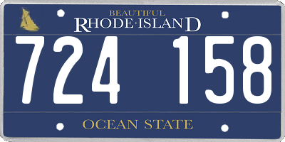 RI license plate 724158
