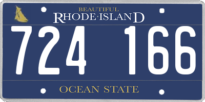 RI license plate 724166