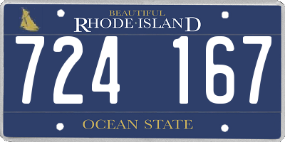 RI license plate 724167