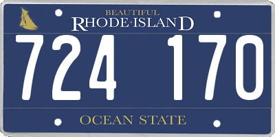 RI license plate 724170