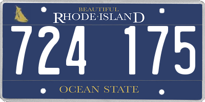 RI license plate 724175