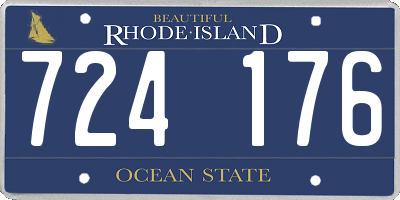 RI license plate 724176